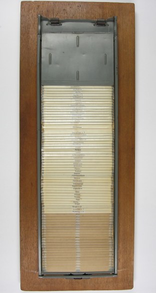 Robert Morris - Card File - 1962