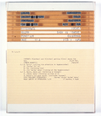 Mary Kelly - Post Partum Document (Detail) - 1975