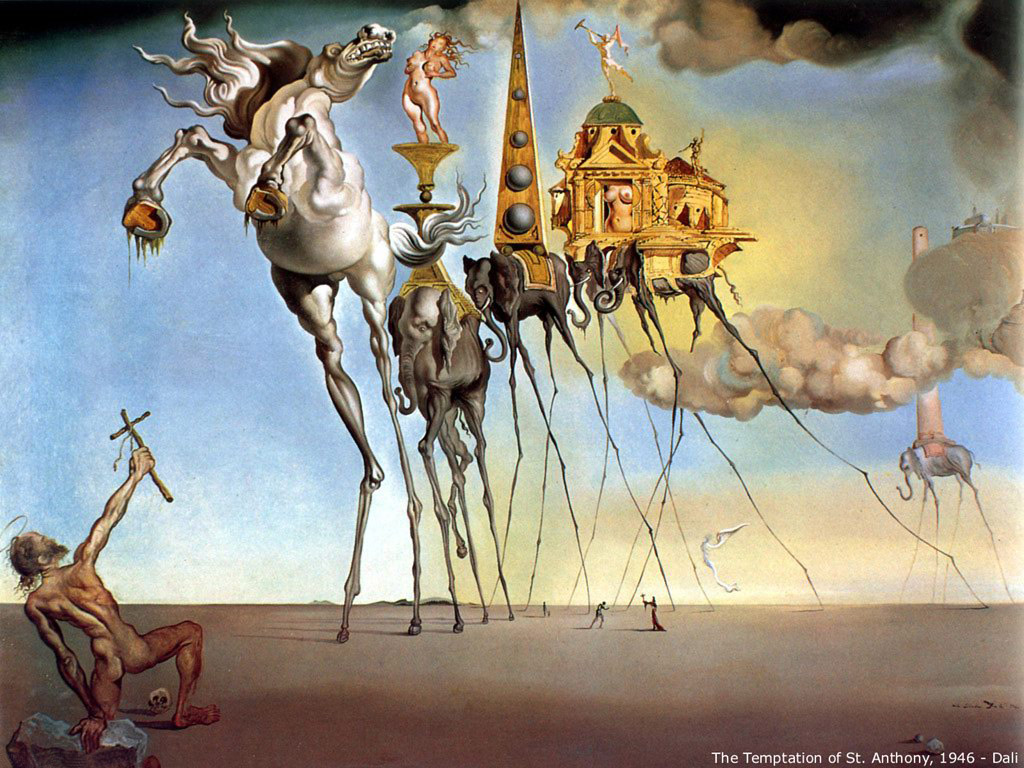 Salvador Dali, The Temptation of St. Anthony, 1946