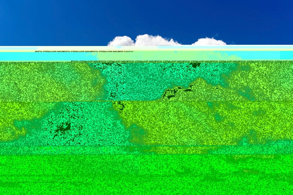 Blue sky with white cloud